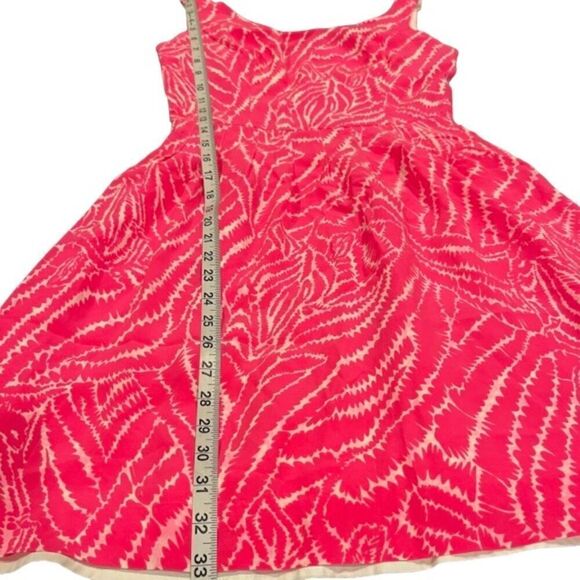 Lilly Pulitzer Silk Hot Pink Zebra Striped Dress Size 0 - Picture 12 of 12